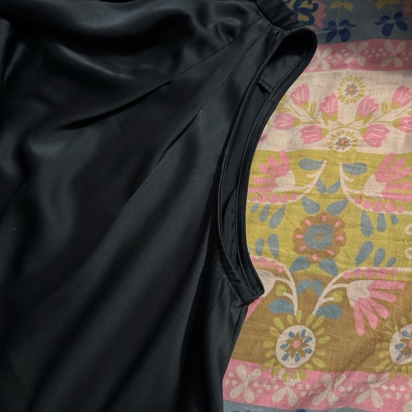 DO+BE Black Satin Off-Shoulder Blouse - Picture 4 of 6